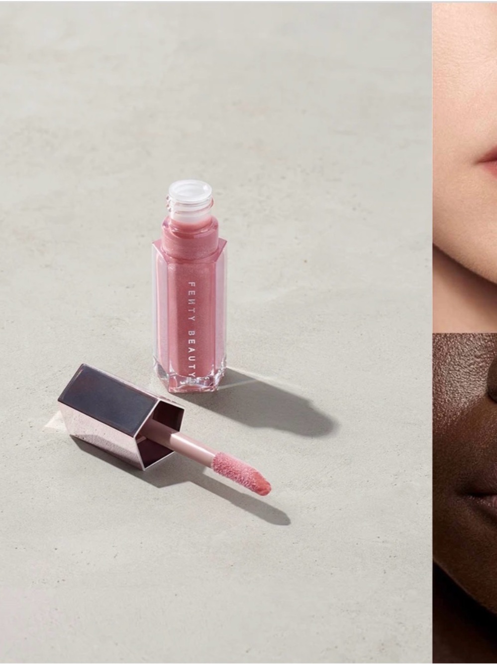 Fenty Beauty Lip Gloss Balm - Dusty Rose Pink Shine